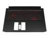 Keyboard incl. topcase CH (swiss) black/red/black with backlight GTX1650 original suitable for Acer Nitro 5 (AN517-52)
