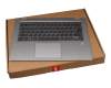 5CB0R08636 original Lenovo keyboard incl. topcase SP (spanish) grey/silver with backlight