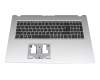Keyboard incl. topcase DE (german) black/silver original suitable for Acer Aspire 3 (A317-53G)