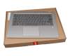 Keyboard incl. topcase CH (swiss) grey/silver with backlight original suitable for Lenovo Yoga 530-14IKB (81EK00U1)