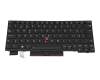 Keyboard CH (swiss) black/black with backlight and mouse-stick original suitable for Lenovo ThinkPad X280 (20KES01S00)