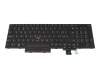Keyboard CH (swiss) black/black with mouse-stick original suitable for Lenovo ThinkPad T570 (20H9/20HA/20JW/20JX)