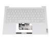 Keyboard incl. topcase DE (german) white/white with backlight original suitable for Lenovo Yoga Slim 7 Carbon-13ITL5 (82EV)