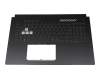 Keyboard incl. topcase DE (german) black/transparent/black with backlight original suitable for Asus TUF Gaming A17 FA707RW