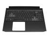 6B.QB2N2.014 original Acer keyboard incl. topcase DE (german) black/white/black with backlight