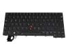 Keyboard DE (german) black/black with backlight and mouse-stick original suitable for Lenovo ThinkPad T14 Gen 3 (21CF/21CG)