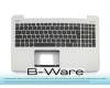 Keyboard incl. topcase DE (german) black/silver b-stock suitable for Asus F555UB-XO214D