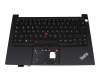 Keyboard incl. topcase DE (german) black/black with backlight and mouse-stick original suitable for Lenovo ThinkPad E14 Gen 2 (20T6)