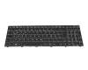 Keyboard DE (german) black/black with backlight suitable for Gaming Guru Neptun Pro RTX2060 (NH50DD2 / NHP0DE )