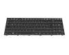 Keyboard DE (german) black/black with backlight suitable for Sager Notebook NP8876D (PD70SND-G)