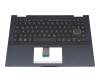 Keyboard incl. topcase DE (german) black/black (Backlight) original suitable for Asus VivoBook Flip 14 TP420IA