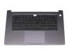 Keyboard incl. topcase DE (german) black/grey original suitable for Huawei Matebook D15 (2020)
