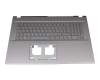 Keyboard incl. topcase DE (german) grey/grey with backlight original suitable for Acer Aspire 5 (A517-53G)