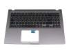 Keyboard incl. topcase DE (german) black/grey original suitable for Asus Business P1511CJA