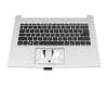 6B.HVWN7.011 original Acer keyboard incl. topcase DE (german) black/silver