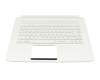 6B.C61N1.009 original Acer keyboard incl. topcase DE (german) white/white with backlight