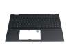 90NB0W22-R30GE0 original Asus keyboard incl. topcase DE (german) black/black with backlight
