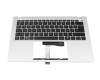 6B.KWMN8.020 original Acer keyboard incl. topcase DE (german) black/silver