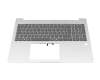 Keyboard incl. topcase DE (german) grey/silver with backlight original suitable for HP ProBook 460 G11