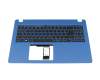 6B.HS6N2.014 original Acer keyboard incl. topcase DE (german) black/blue