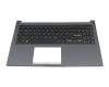 90NB0VX1-R30GE0 original Asus keyboard incl. topcase DE (german) black/blue
