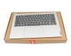 Keyboard incl. topcase DE (german) black/silver with backlight original suitable for Lenovo Yoga Slim 7 Pro-14IHU5 (82NC)