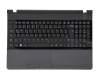 BA75-03590C original Samsung keyboard incl. topcase DE (german) black/black