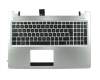 90R-NUH1K1G80Y original Asus keyboard incl. topcase IT (italian) black/silver