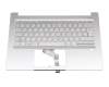 102-016M2LHA03 original Acer keyboard incl. topcase DE (german) silver/silver with backlight
