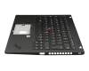 102-18F86LHC01C original Lenovo keyboard incl. topcase DE (german) black/black with backlight and mouse-stick