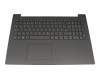 12252379 original Lenovo keyboard incl. topcase DE (german) grey/grey with backlight