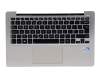 13GNFQ1AM071-2 original Asus keyboard incl. topcase UK (english) black/silver