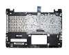 13GNUH10P08X-3 original Asus keyboard incl. topcase DE (german) black/silver