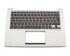 13N0-MYA0521 original Asus keyboard incl. topcase SF (swiss-french) black/silver with backlight