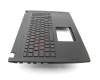 13N1-0SA0701 original Asus keyboard incl. topcase DE (german) black/black with backlight