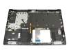 13N1-23A0E01 original Acer keyboard incl. topcase DE (german) black/silver with backlight