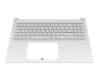 13N1-FDA0801 original Asus keyboard incl. topcase DE (german) silver/silver