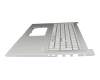 13N1-GZA0D01 original Asus keyboard incl. topcase DE (german) grey/silver