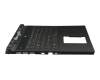 13N4-0JA0501 original Dell keyboard incl. topcase DE (german) black/black with backlight