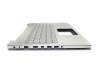 13NB00K1AM0951 original Asus keyboard incl. topcase FR (french) silver/silver with backlight