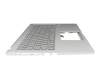 13NB0SR0M04X11 original Asus keyboard incl. topcase DE (german) grey/silver