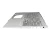 13NB0SR2P02113 original Asus keyboard incl. topcase DE (german) grey/silver