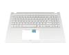 13NB0SR2P02113 original Asus keyboard incl. topcase DE (german) silver/silver