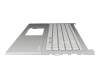 13NB0ZT1P02011 original Asus keyboard incl. topcase DE (german) white/silver with backlight