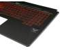 13NBR00Z1AP0101 original Asus keyboard incl. topcase DE (german) black/red/black with backlight