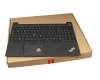 14354467 original Lenovo keyboard incl. topcase DE (german) black/black with backlight and mouse-stick