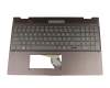 181030-3A-01T original HP keyboard incl. topcase DE (german) anthracite/grey with backlight