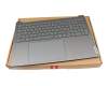 19591228 original Lenovo keyboard incl. topcase DE (german) grey/grey with backlight