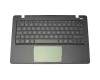 1KAHZZG000L original Asus keyboard incl. topcase DE (german) black/black