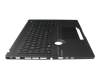 1KAHZZG011T original Asus keyboard incl. topcase DE (german) black/black with backlight (ASUS Dial)